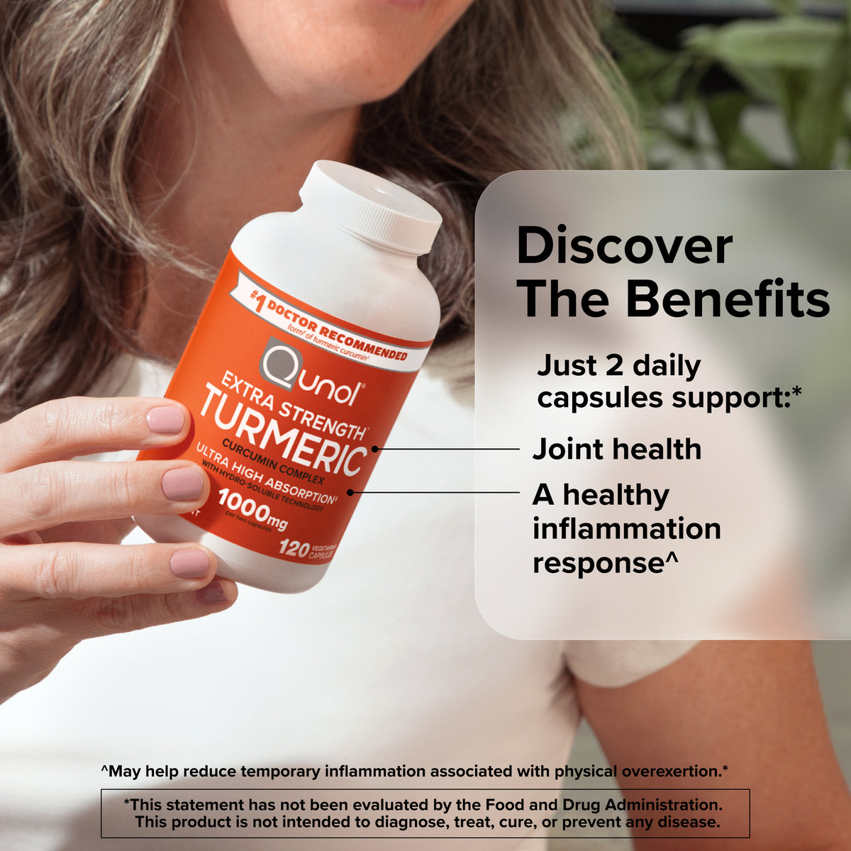 Qunol Turmeric Curcumin Complex Extra Strength 1000mg Capsules