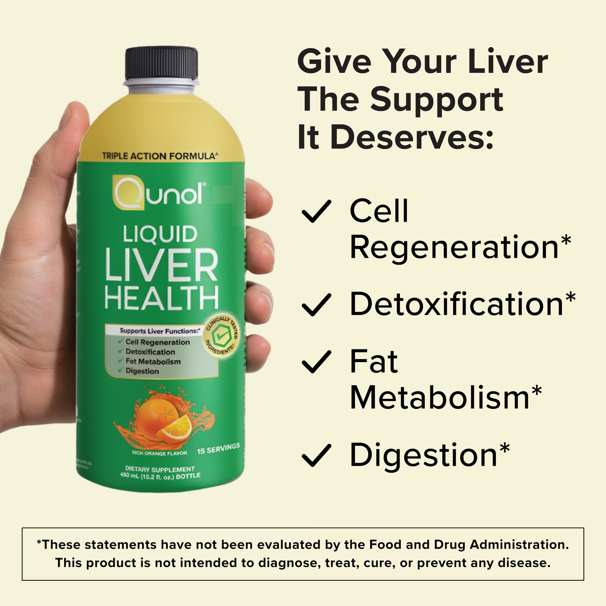 Liquid Liver Health Supplement, Triple Action Formula, Milk Thistle Turmeric and Vitamin D