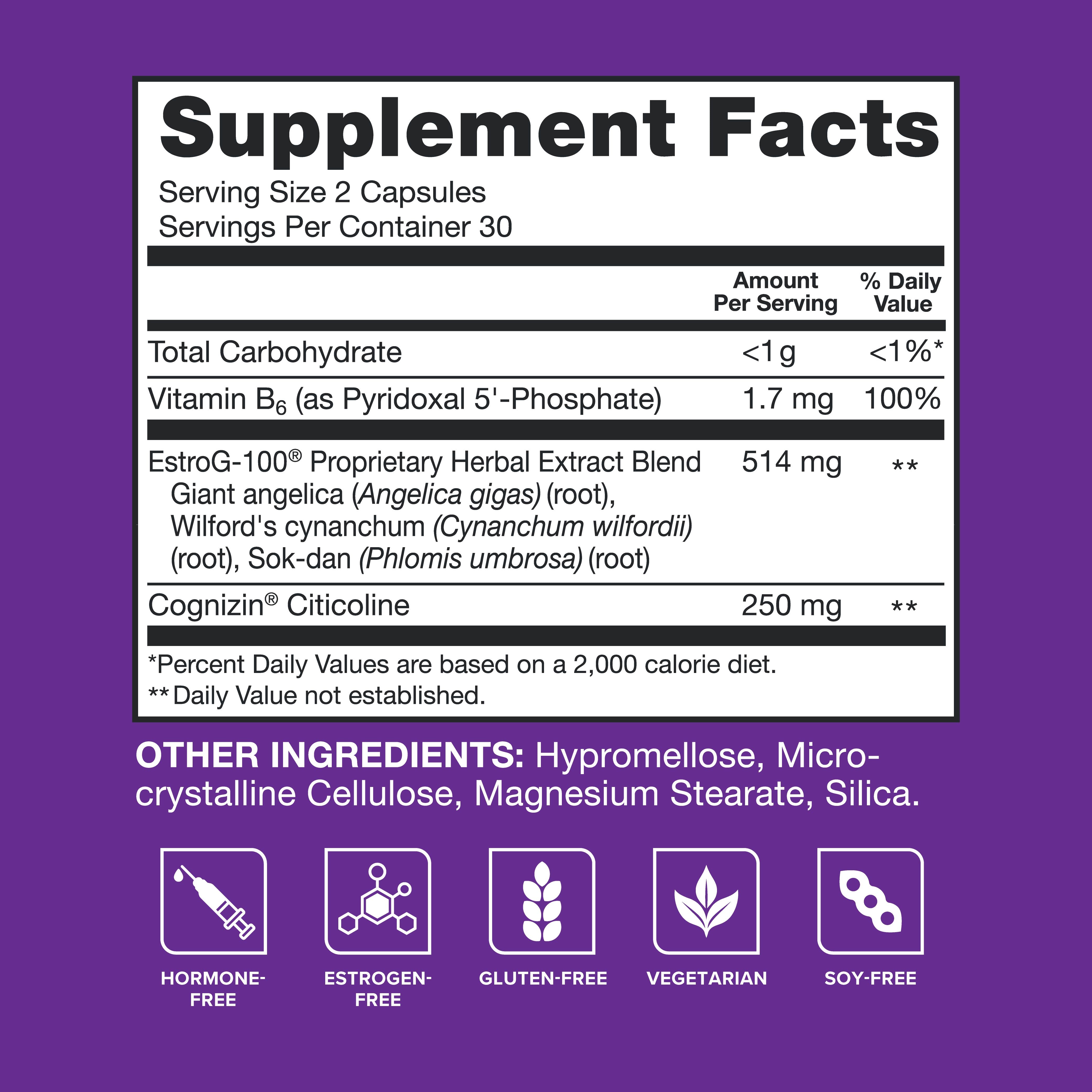 Menopause Relief Capsules + B6