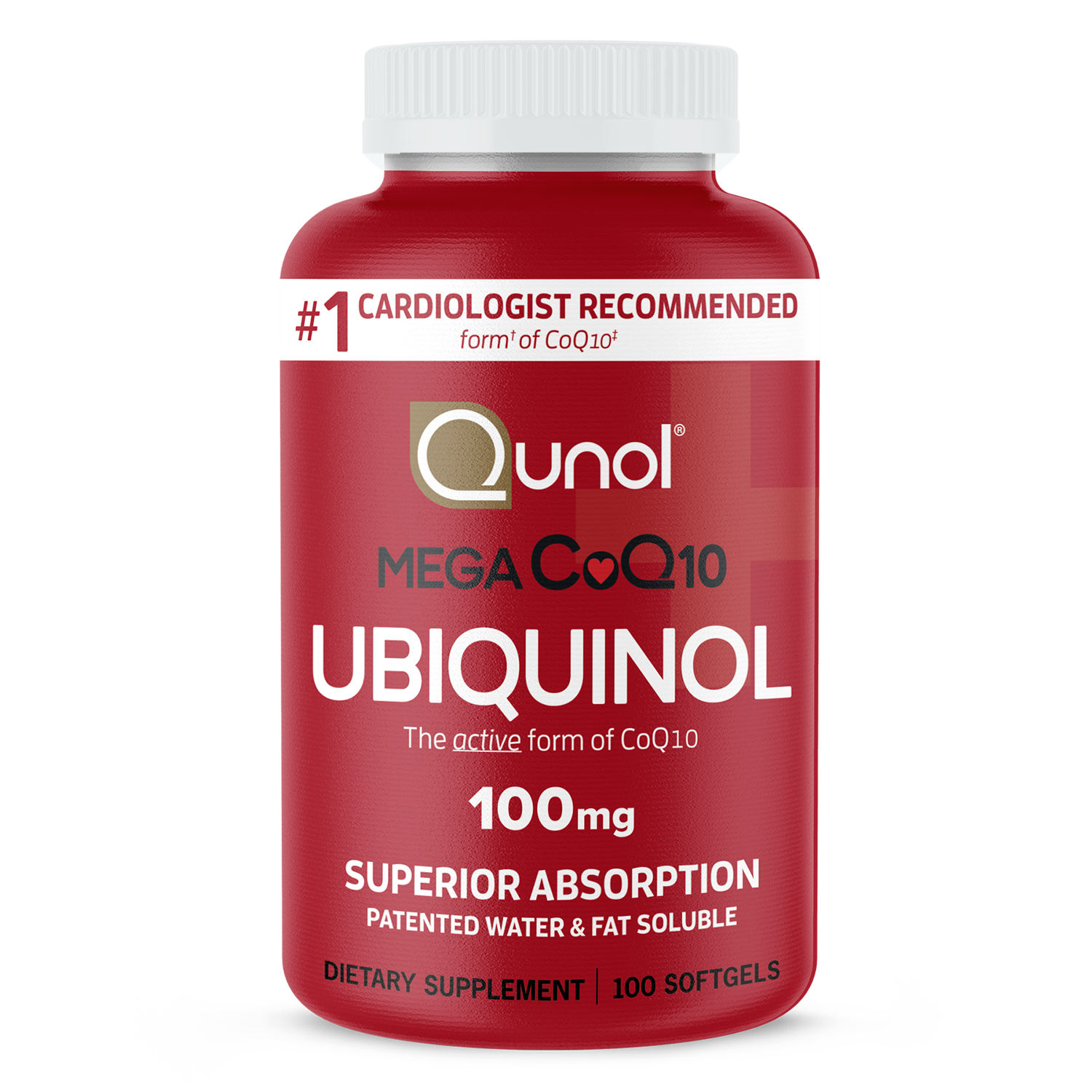 Qunol® Mega Ubiquinol CoQ10, 100 mg - Superior Absorption