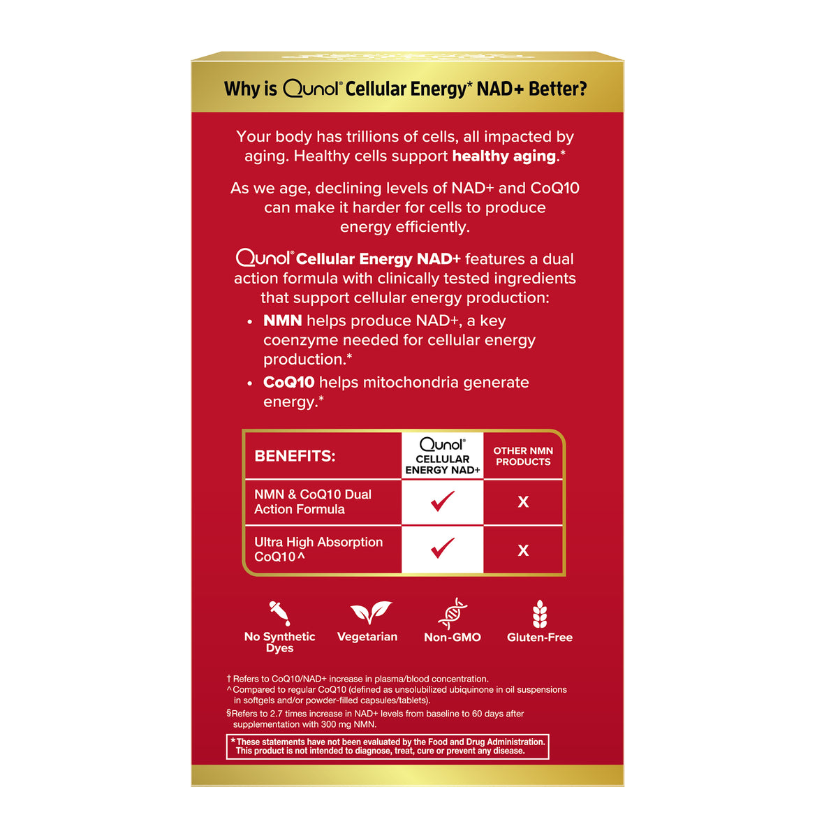 Cellular Energy NAD+ with NMN + CoQ10