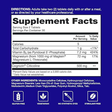 Brain Health - Memory Plus with B6