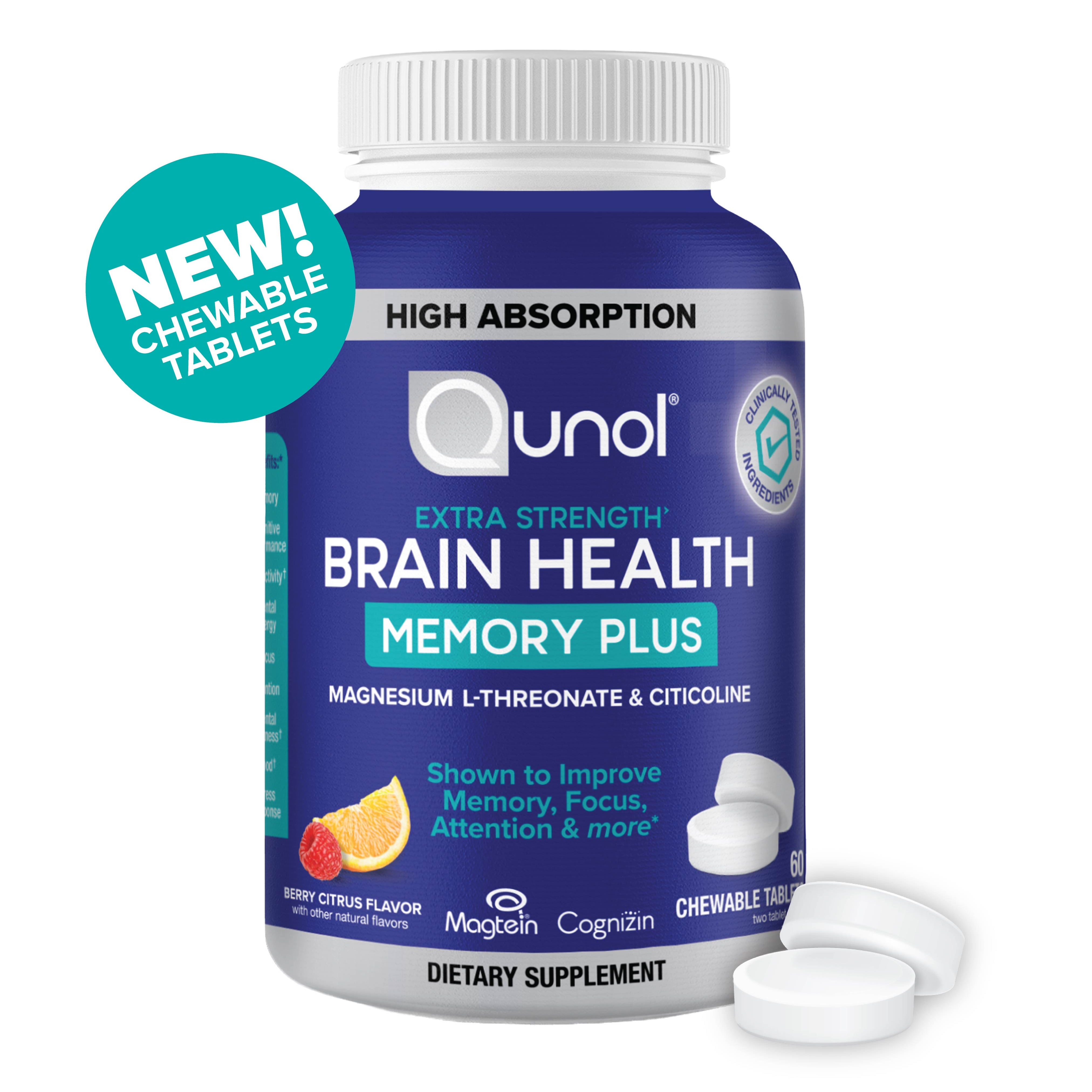 Brain Health - Memory Plus Chewable Tablets