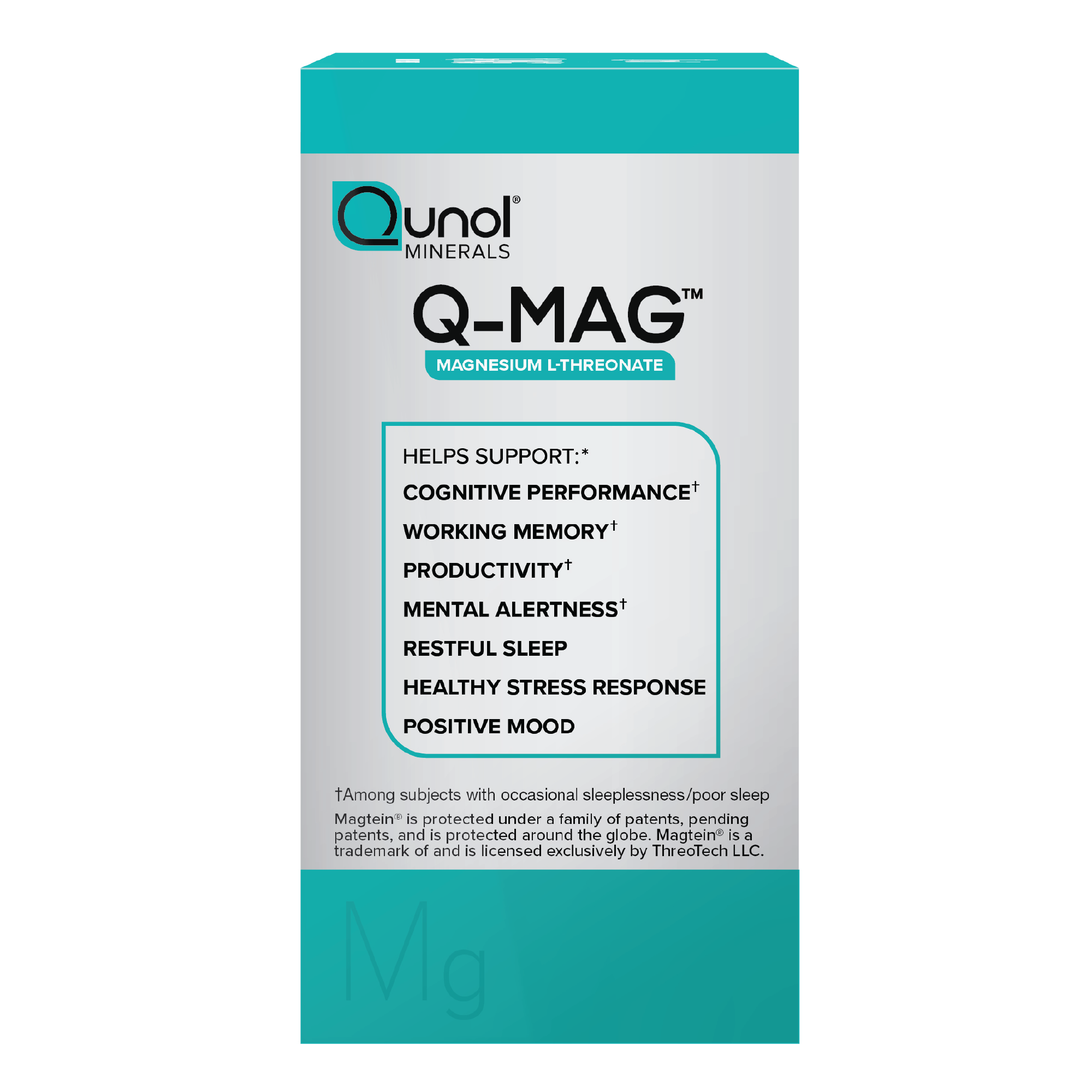 Q-Mag Magnesium L-Threonate Tablets, 2000mg