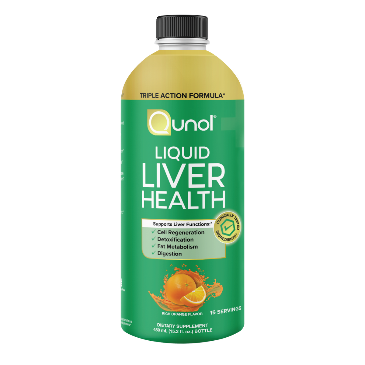 Liquid Liver Health Supplement, Triple Action Formula, Milk Thistle Turmeric and Vitamin D