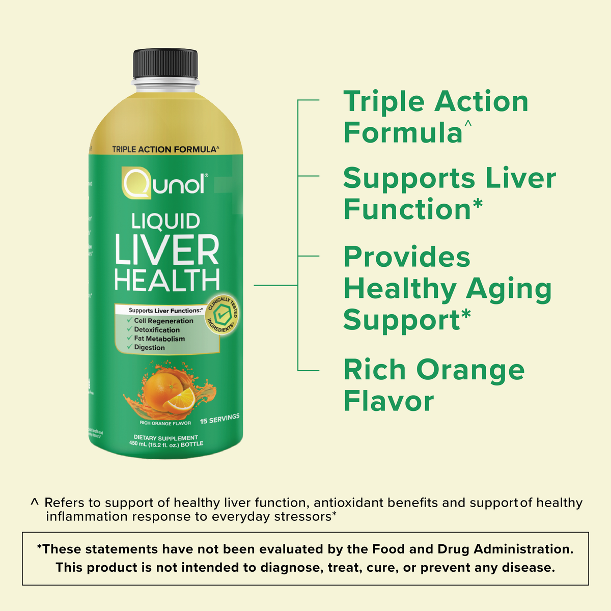 Liquid Liver Health Supplement, Triple Action Formula, Milk Thistle Turmeric and Vitamin D