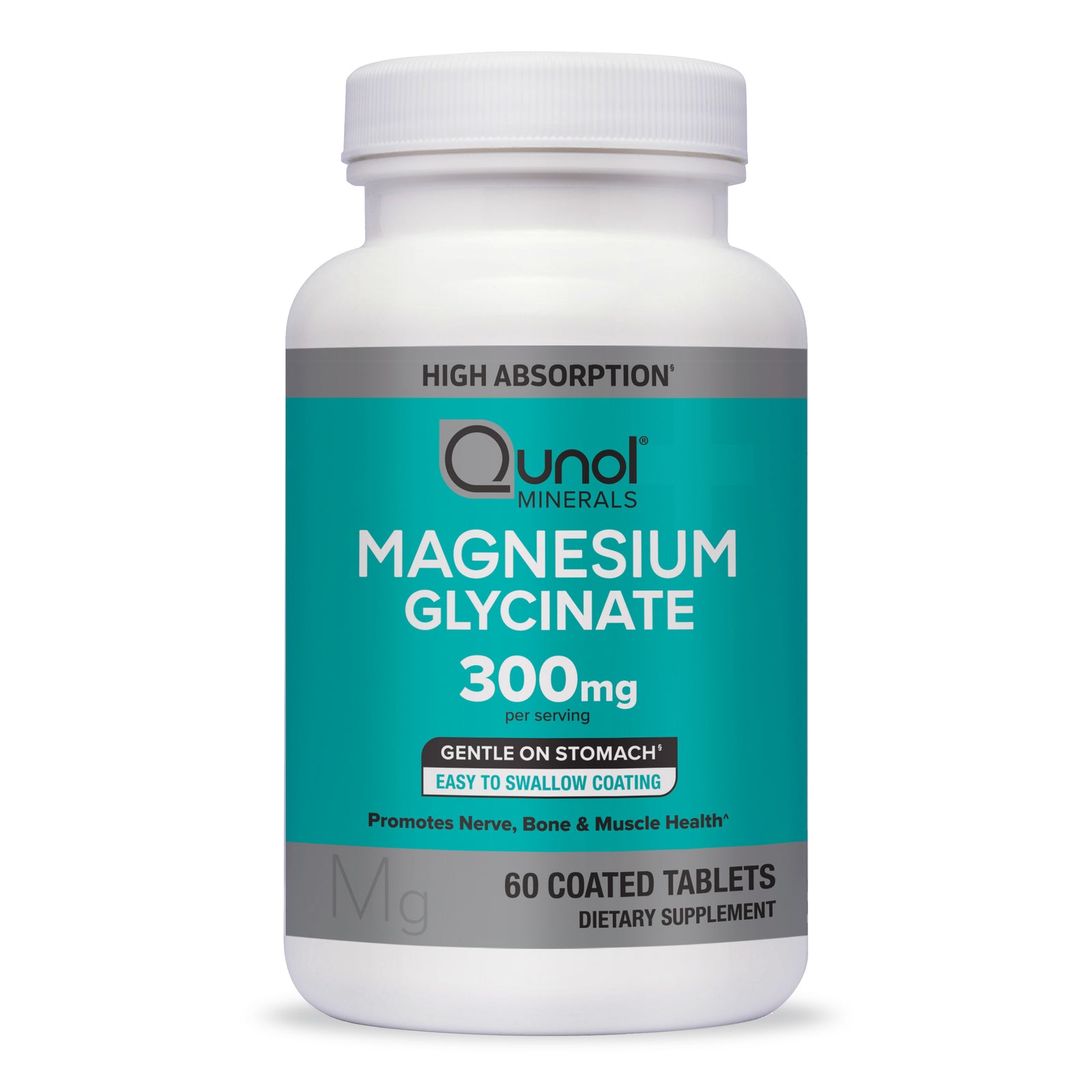 How Much Glycine Is In Magnesium Glycinate High Absorption Magnesium Glycinate, 300mg | Qunol