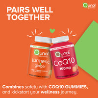 Turmeric + Ginger Gummies, 550mg | Qunol