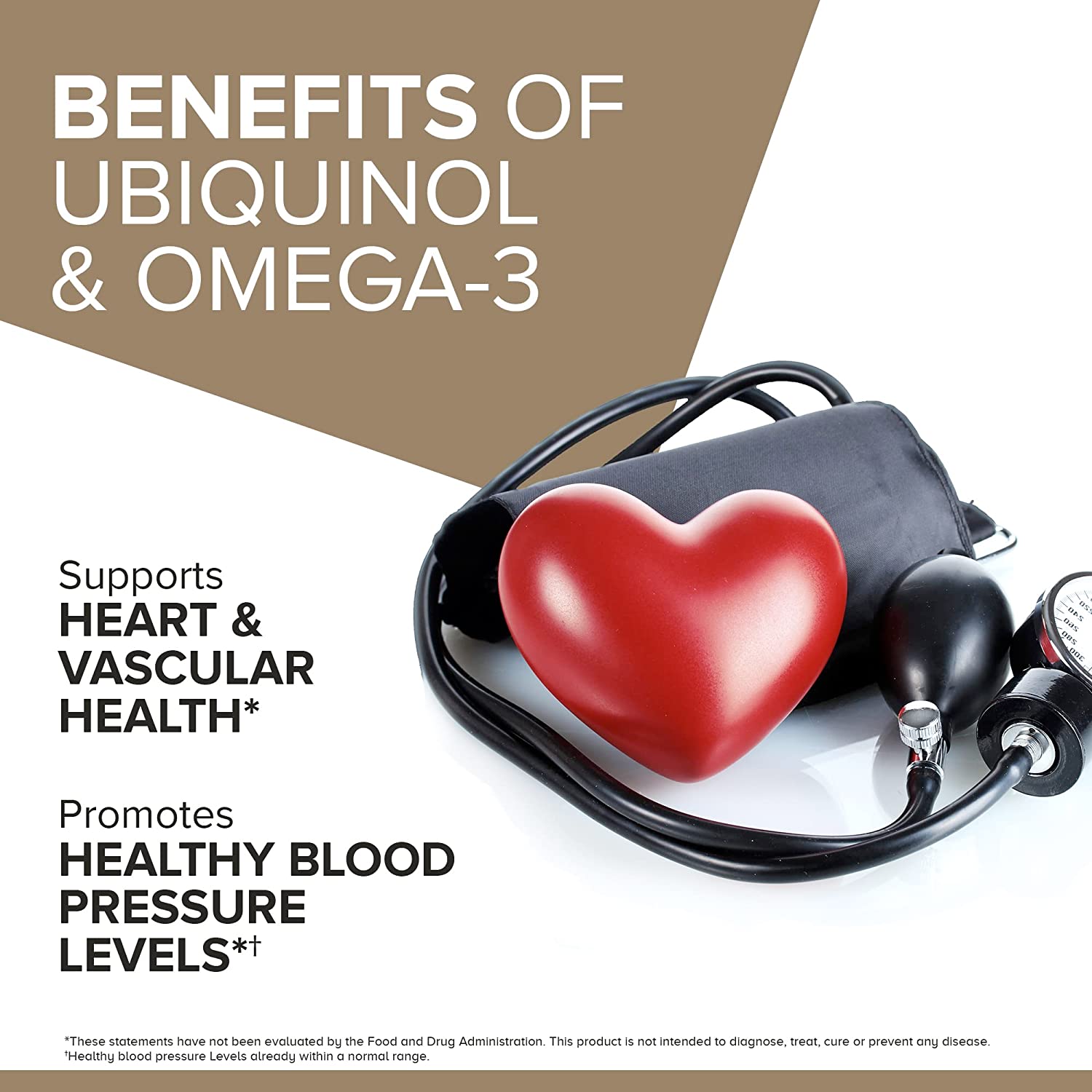 Plus Extra Strength Ubiquinol + Omega-3, 100mg + 250mg