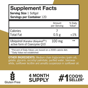 Ubiquinol, 100 mg