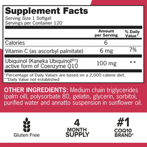 Mega Ubiquinol CoQ10, 100 mg
