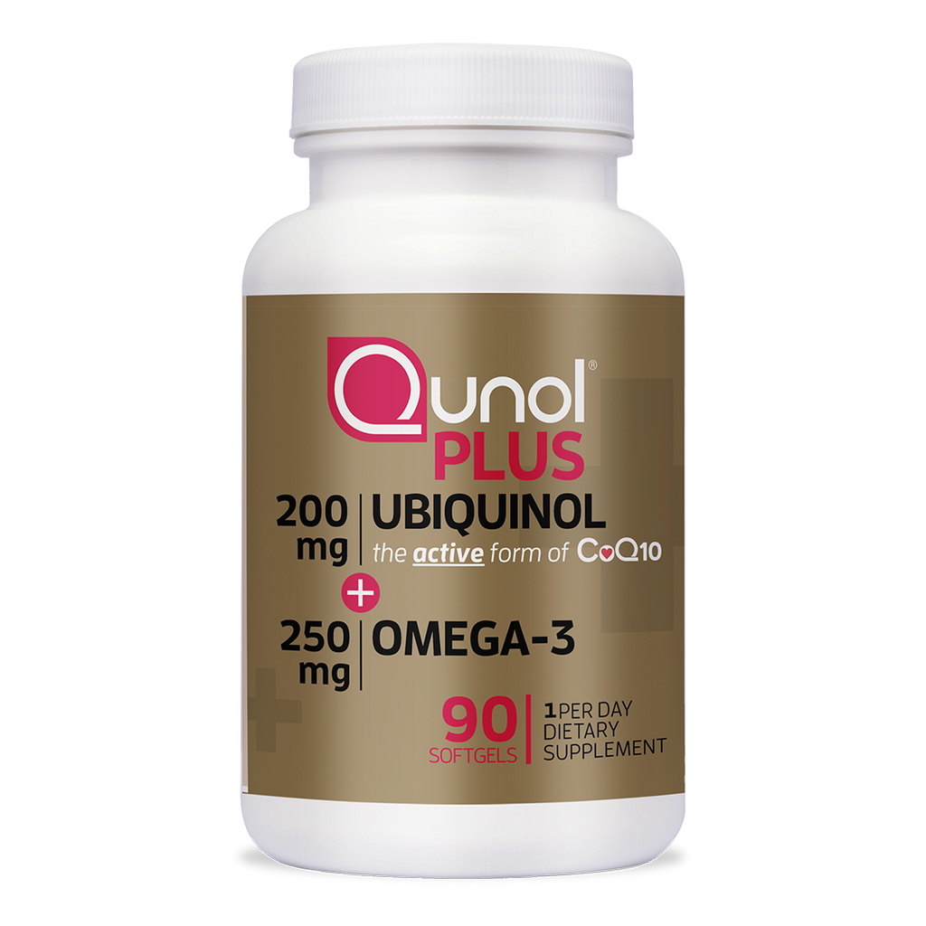 Qunol Plus Extra Strength Ubiquinol Omega 3 Active Form of CoQ10