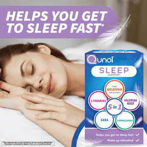 Qunol 5 in 1 Sleep Support - Melatonin, Ashwagandha