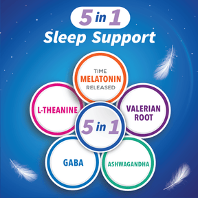 Qunol 5 in 1 Sleep Support - Melatonin, Ashwagandha