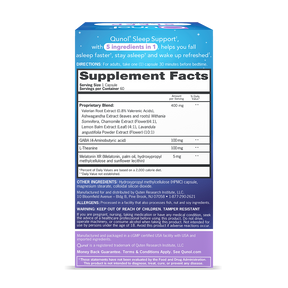 Qunol 5 in 1 Sleep Support - Melatonin, Ashwagandha
